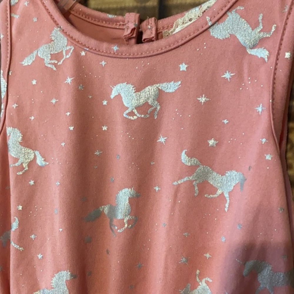 Btween unicorn romper Keyhole‎ back